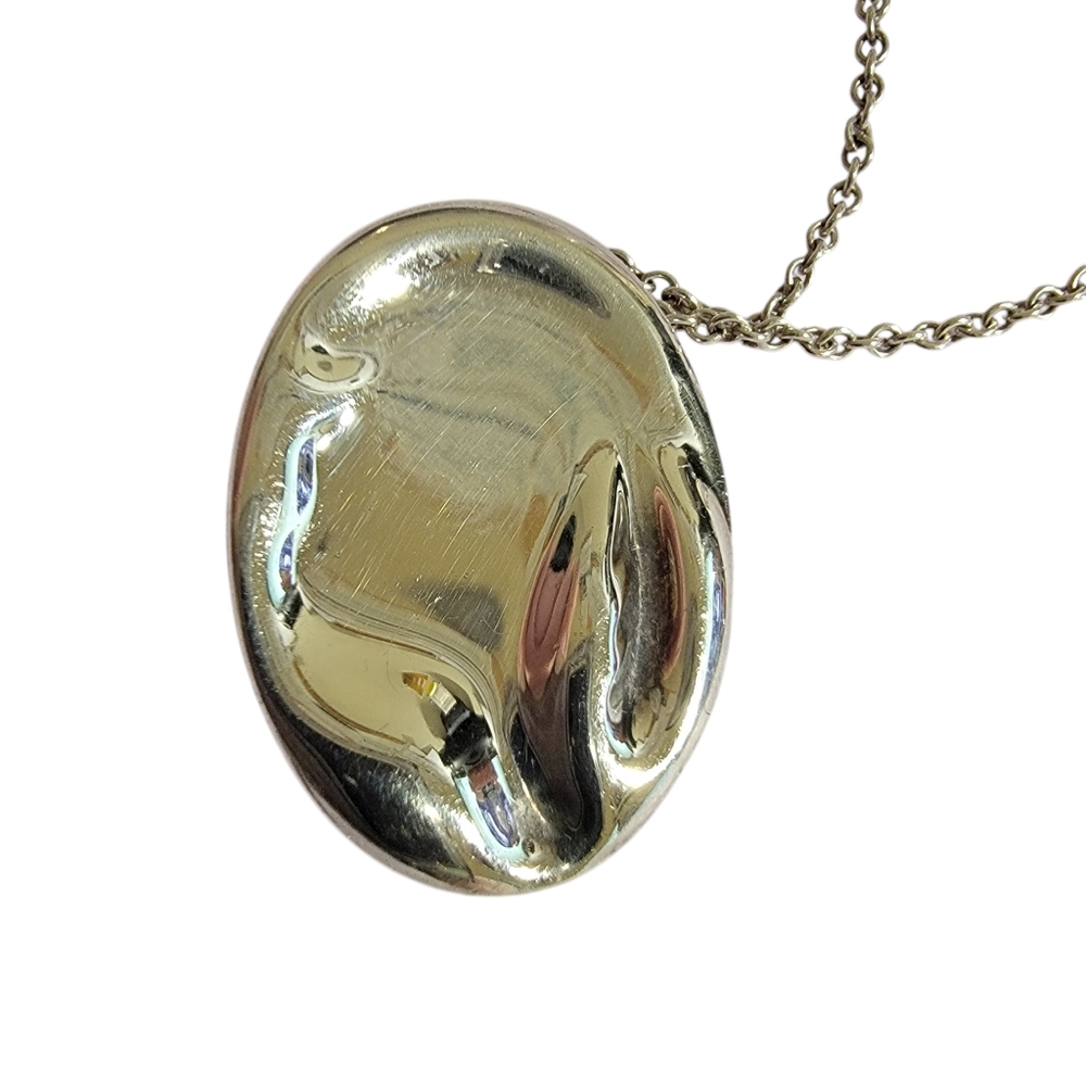 VTG Tiffany & Co. Elsa Peretti 16" Necklace Zodiac Cancer Pendant 925 Sterling - Picture 3 of 9